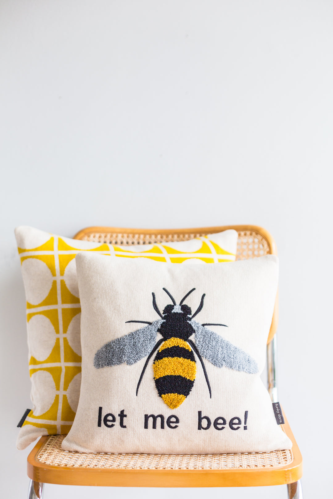 Bee Pillow-cover Yellow