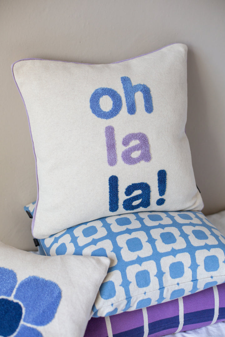Ohlala Pillow-cover Blue